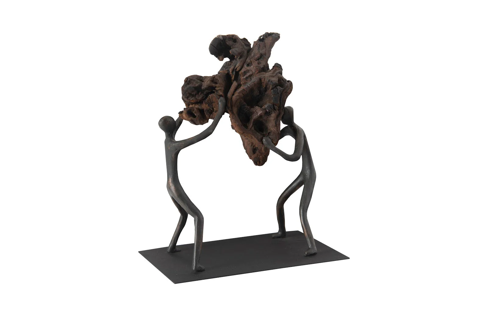 Phillips Collection Atlas Tabletop Sculpture, Freeform High Lift, With Base - Image 3