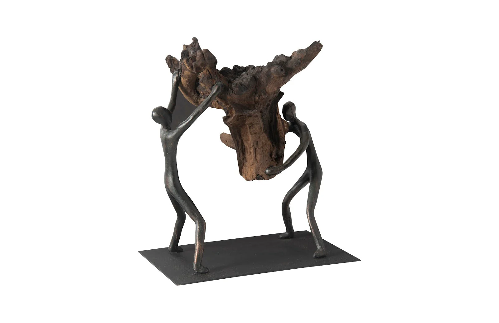Phillips Collection Atlas Tabletop Sculpture, Freeform High Lift, With Base - Image 5