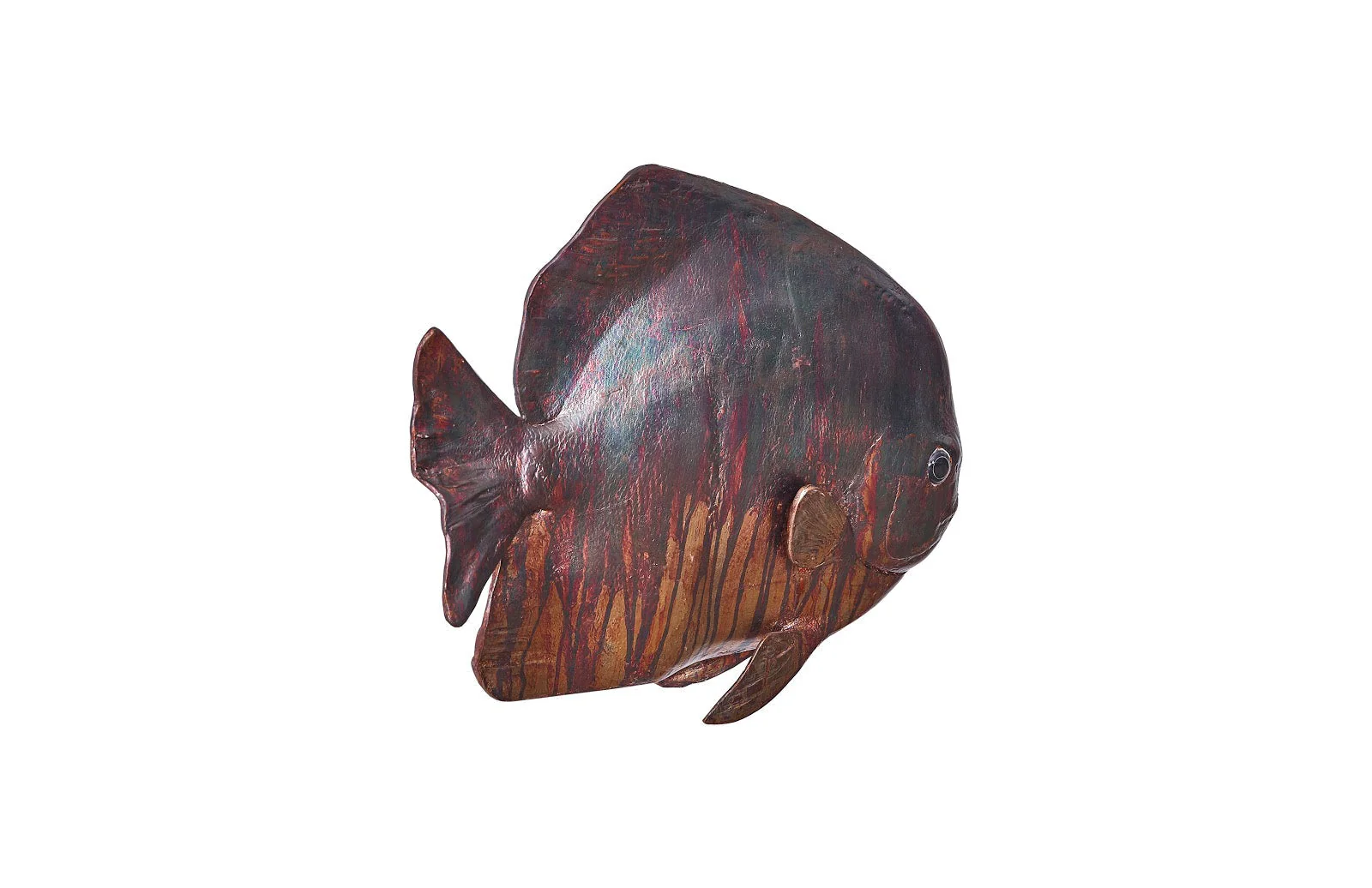 Phillips Collection Australian Bat Fish Wall Sculpture, Resin, Copper Patina Finish - Image 2