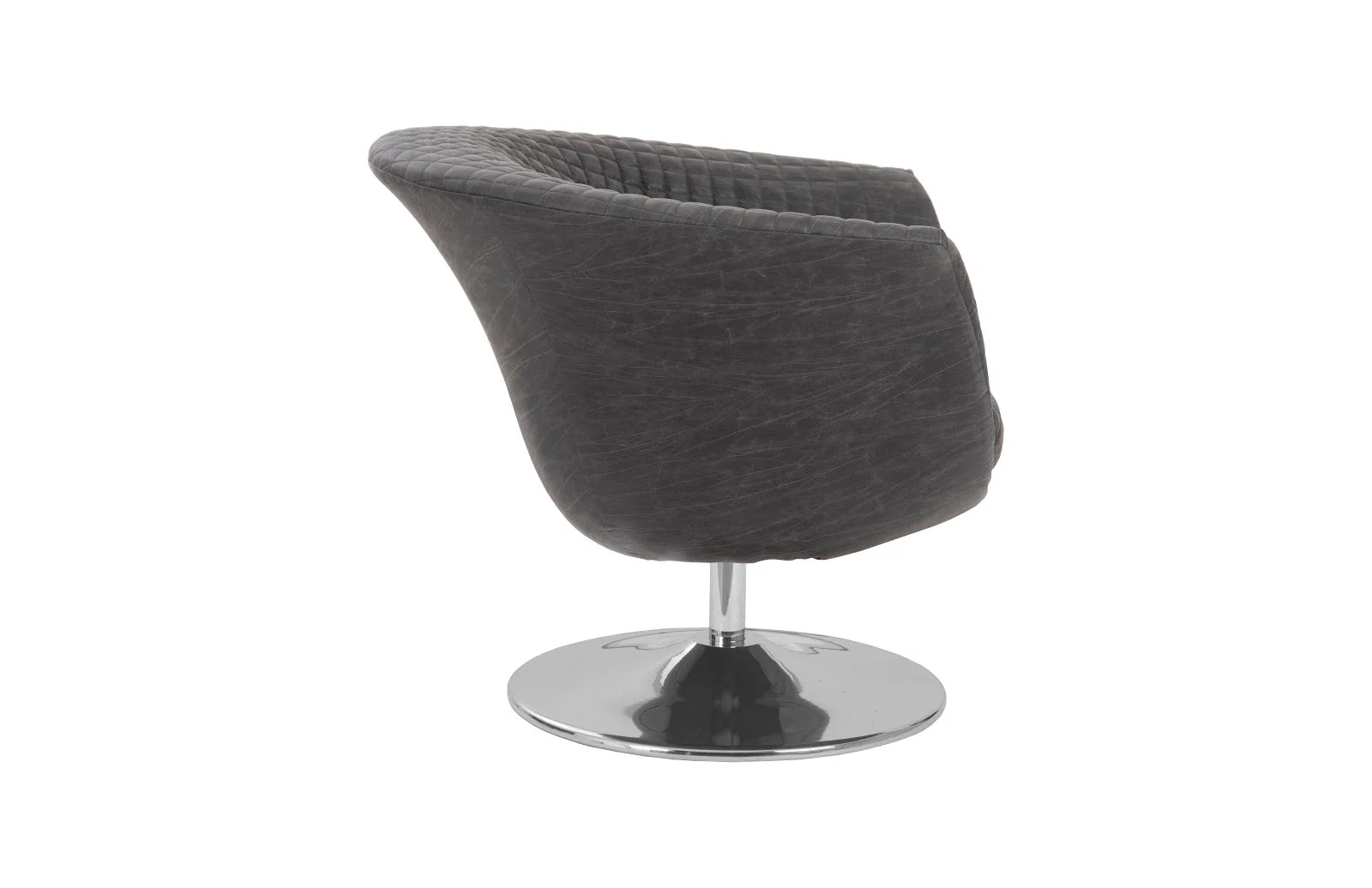 Phillips Collection Autumn Swivel Chair, Vintage Dark Gray - Image 4