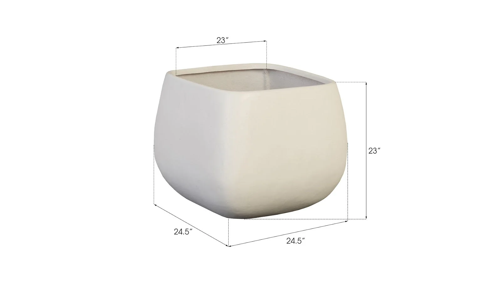 Phillips Collection Ava Planter, Large, White - Image 6