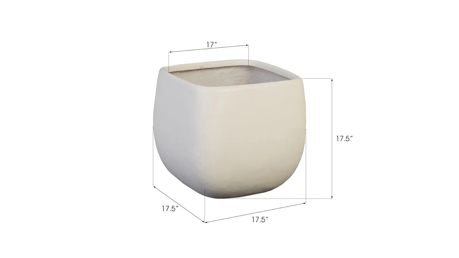 Phillips Collection Ava Planter, Small, White - Image 6