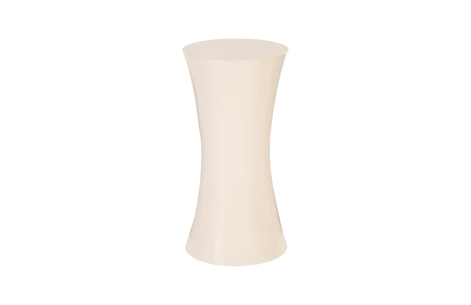 Phillips Collection Ave Pedestal, Gel Coat White