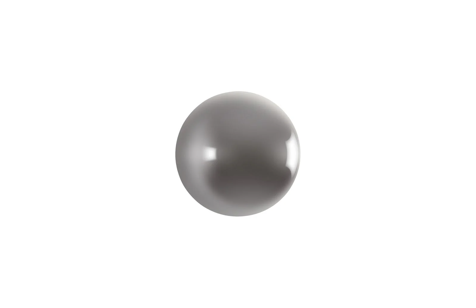 Phillips Collection Ball on the Wall, Small, Polished Aluminum Finish
