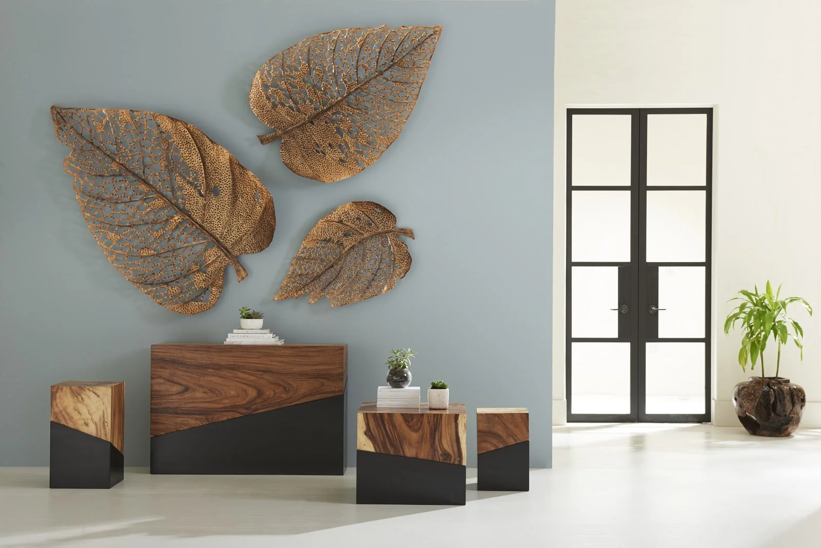 Phillips Collection Birch Leaf Wall Art, Copper, MD - Image 4