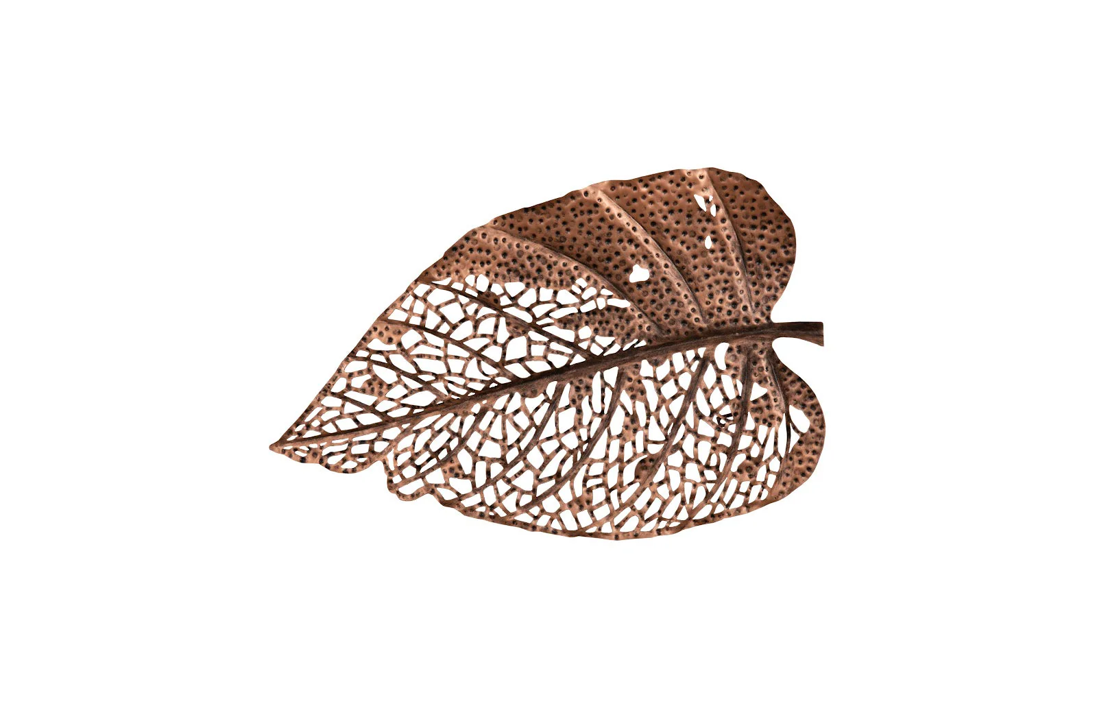 Phillips Collection Birch Leaf Wall Art, Copper, SM