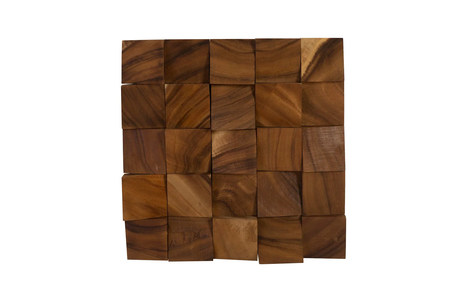 Phillips Collection Blocks Wall Tile, Chamcha Wood, Natural