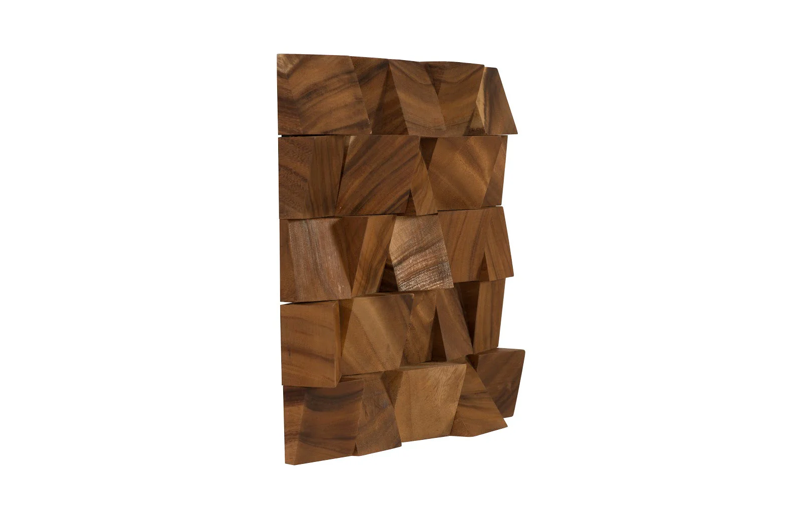 Phillips Collection Blocks Wall Tile, Chamcha Wood, Natural - Image 2