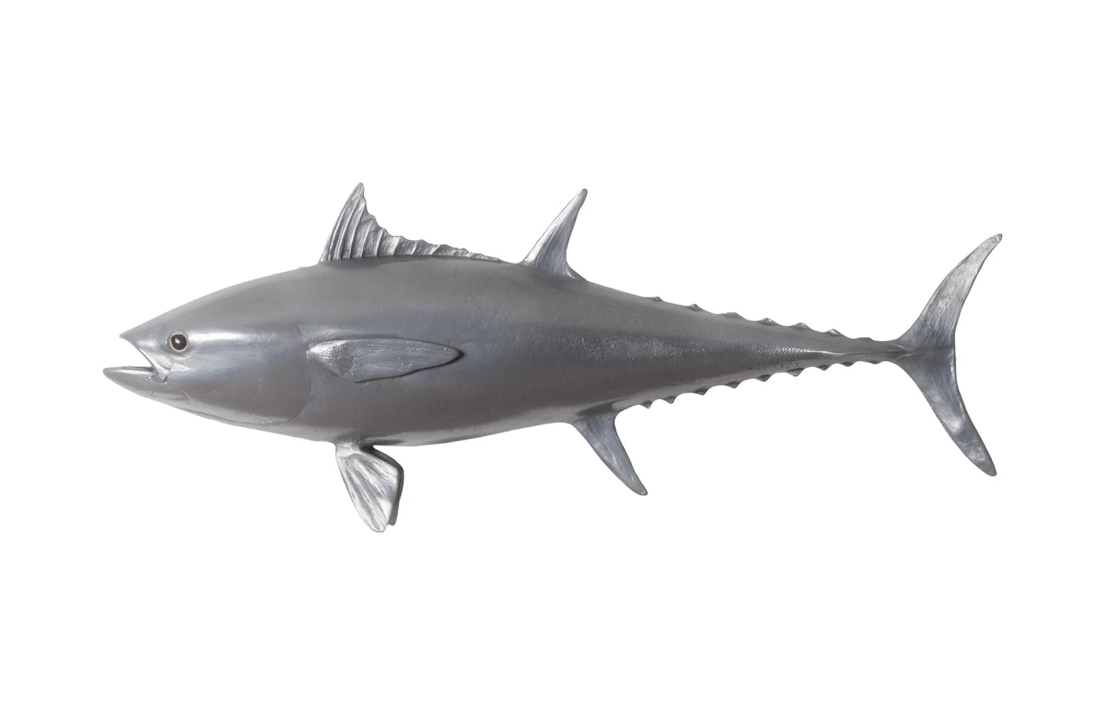 Phillips Collection Bluefin Tuna Fish Wall Sculpture, Resin, Polished Aluminum Finish