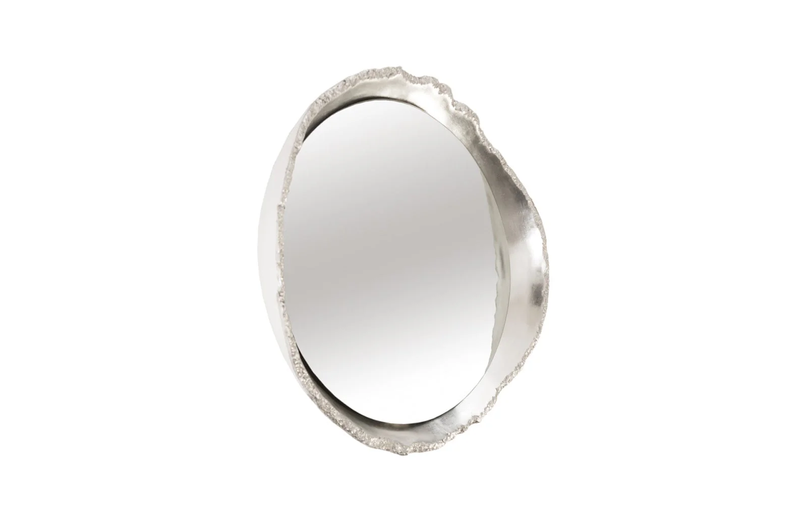 Phillips Collection Broken Egg Mirror, Silver Leaf - Image 2