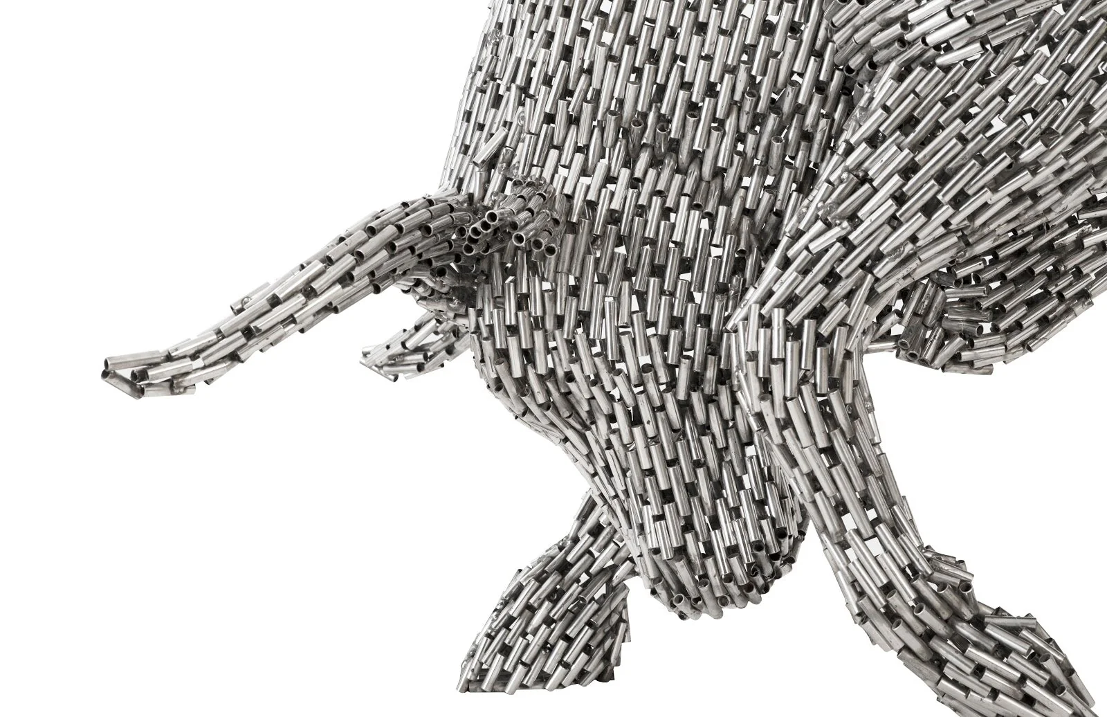 Phillips Collection Bull Pipe Sculpture, Stainless Steel - Image 3