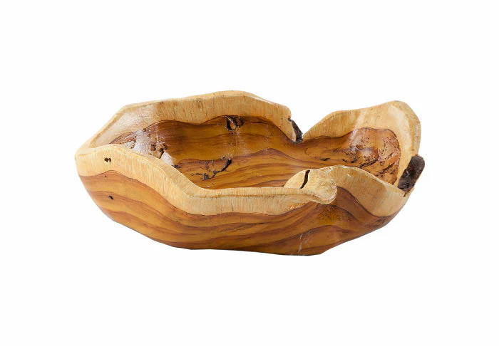 Phillips Collection Burled Bowl, Faux Wood
