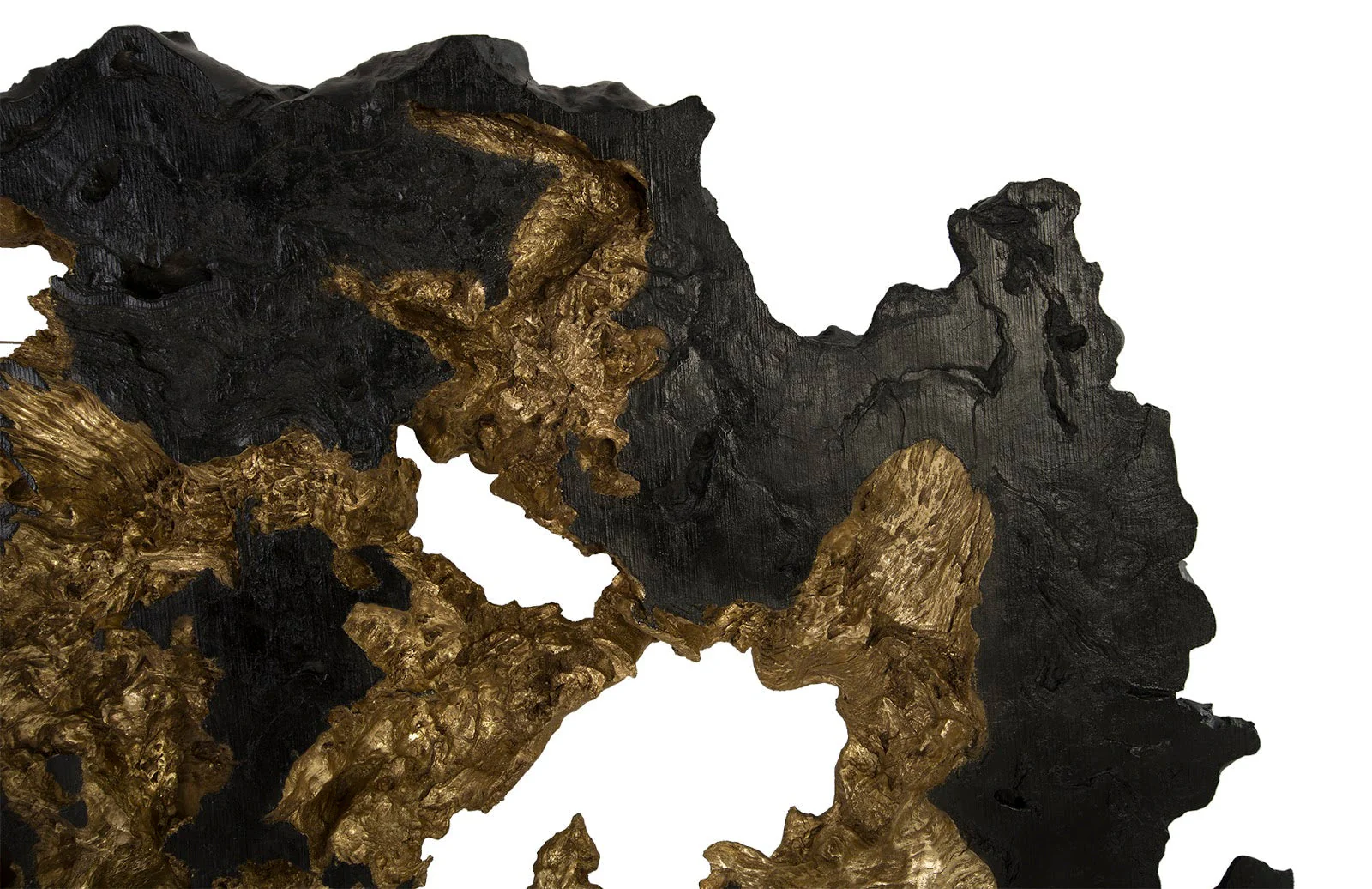 Phillips Collection Burled Root Wall Art, Large, Black and Gold Leaf - Image 5