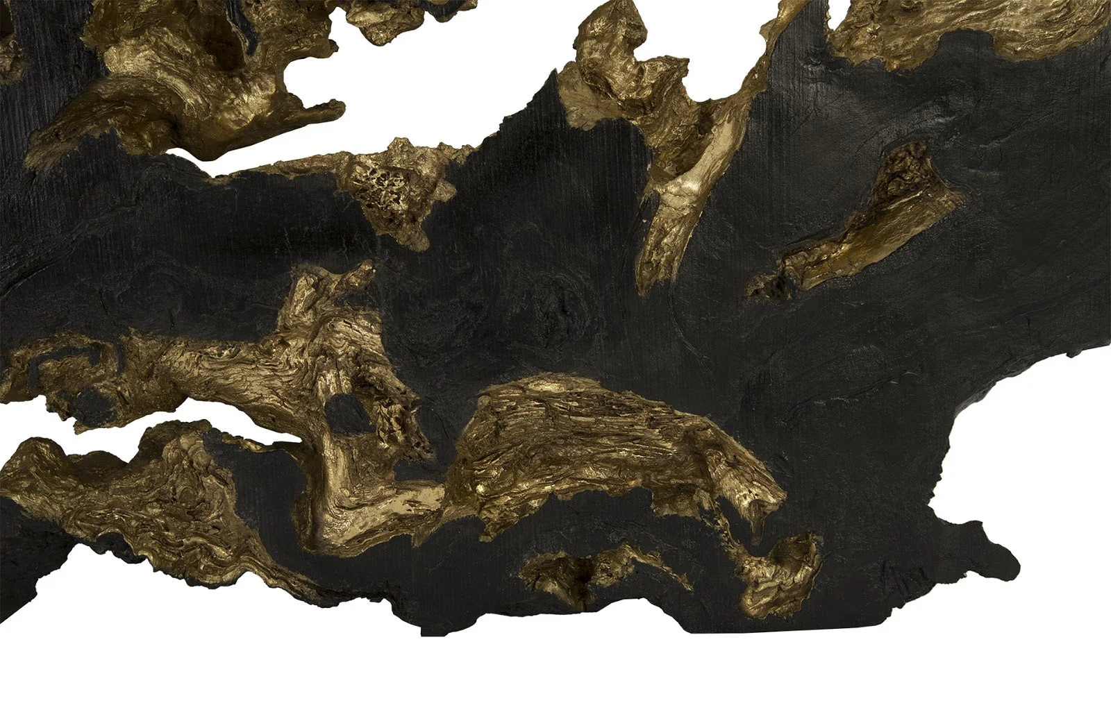 Phillips Collection Burled Root Wall Art, Large, Black and Gold Leaf - Image 7