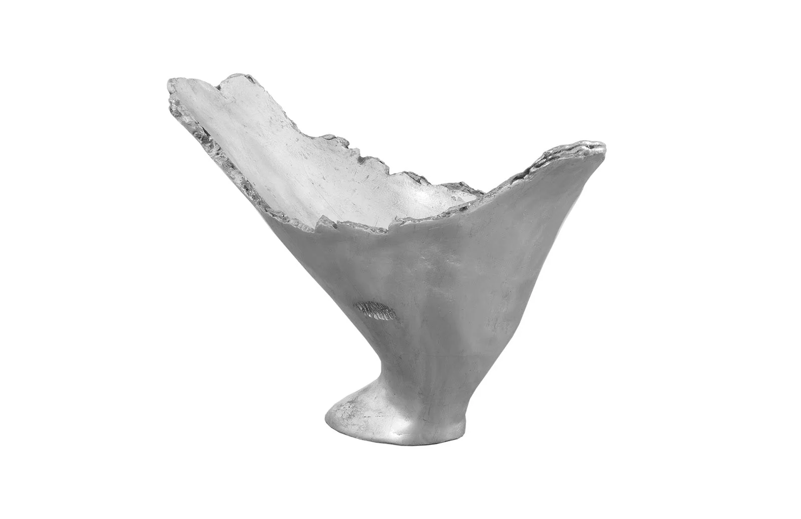 Phillips Collection Burled Vase, Silver Leaf