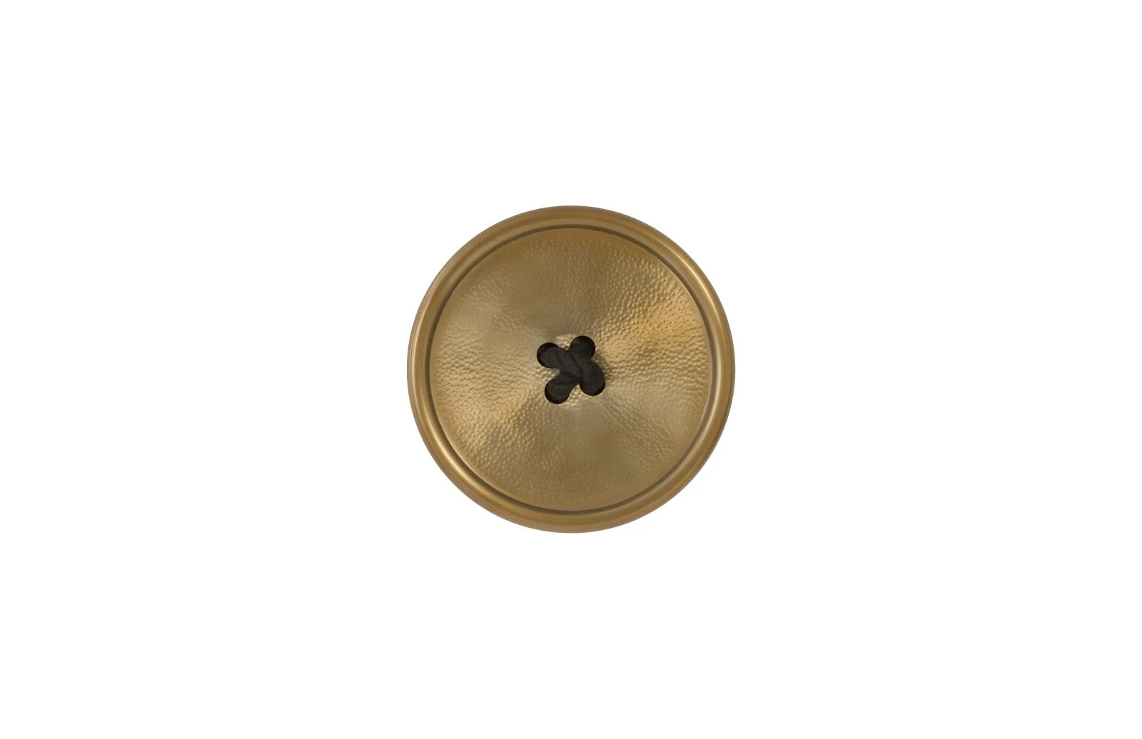 Phillips Collection Button Wall Tile, Hammered Metal, Brass Finish - CLOSEOUT