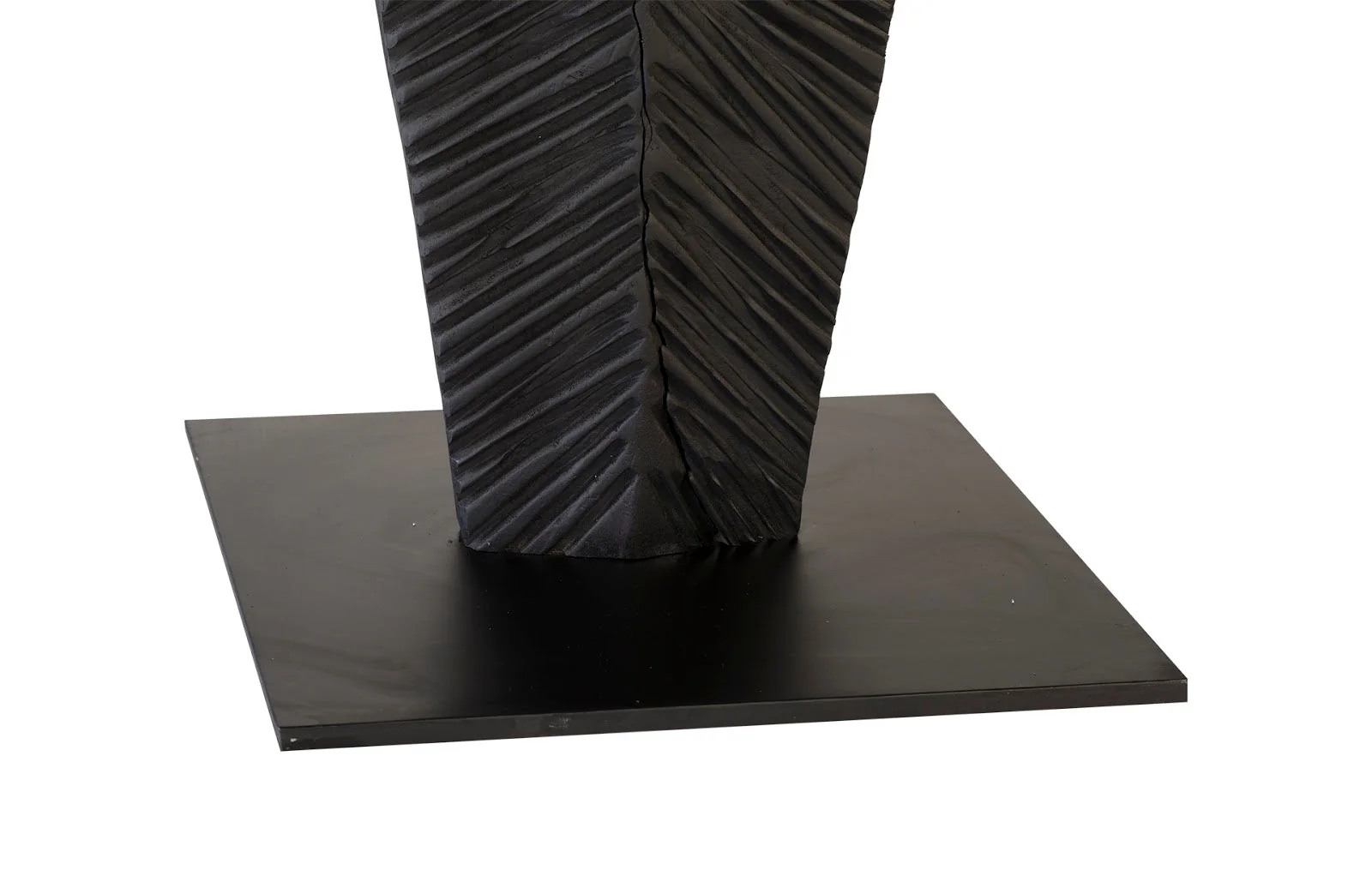 Phillips Collection Carved Leaf on Stand, Burnt, LG - Image 4