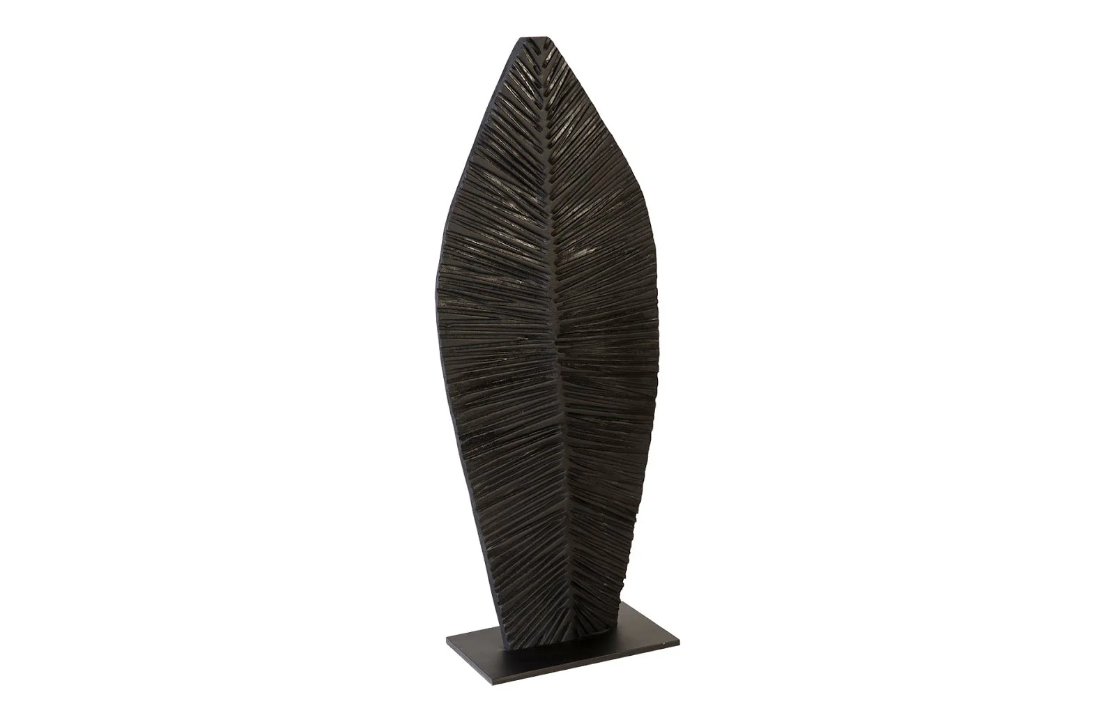Phillips Collection Carved Leaf on Stand, Burnt, SM