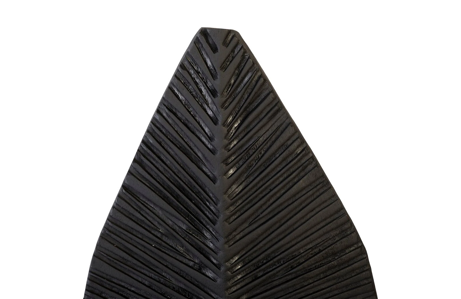 Phillips Collection Carved Leaf on Stand, Burnt, SM - Image 2