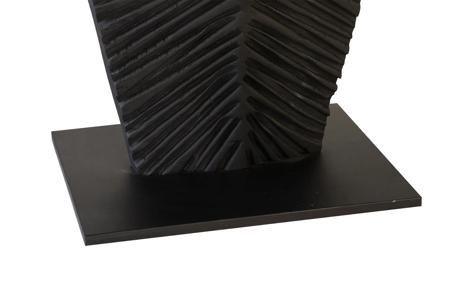 Phillips Collection Carved Leaf on Stand, Burnt, SM - Image 4