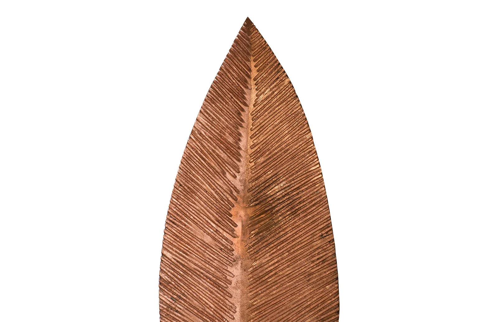 Phillips Collection Carved Leaf on Stand, Copper Leaf, LG - Image 2