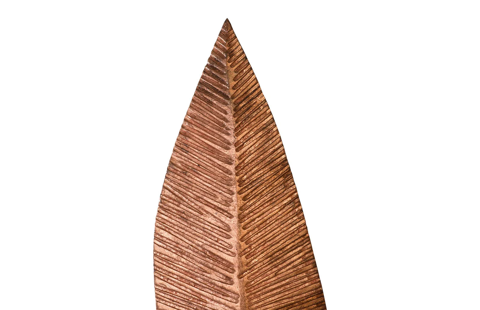 Phillips Collection Carved Leaf on Stand, Copper Leaf, MD - Image 2