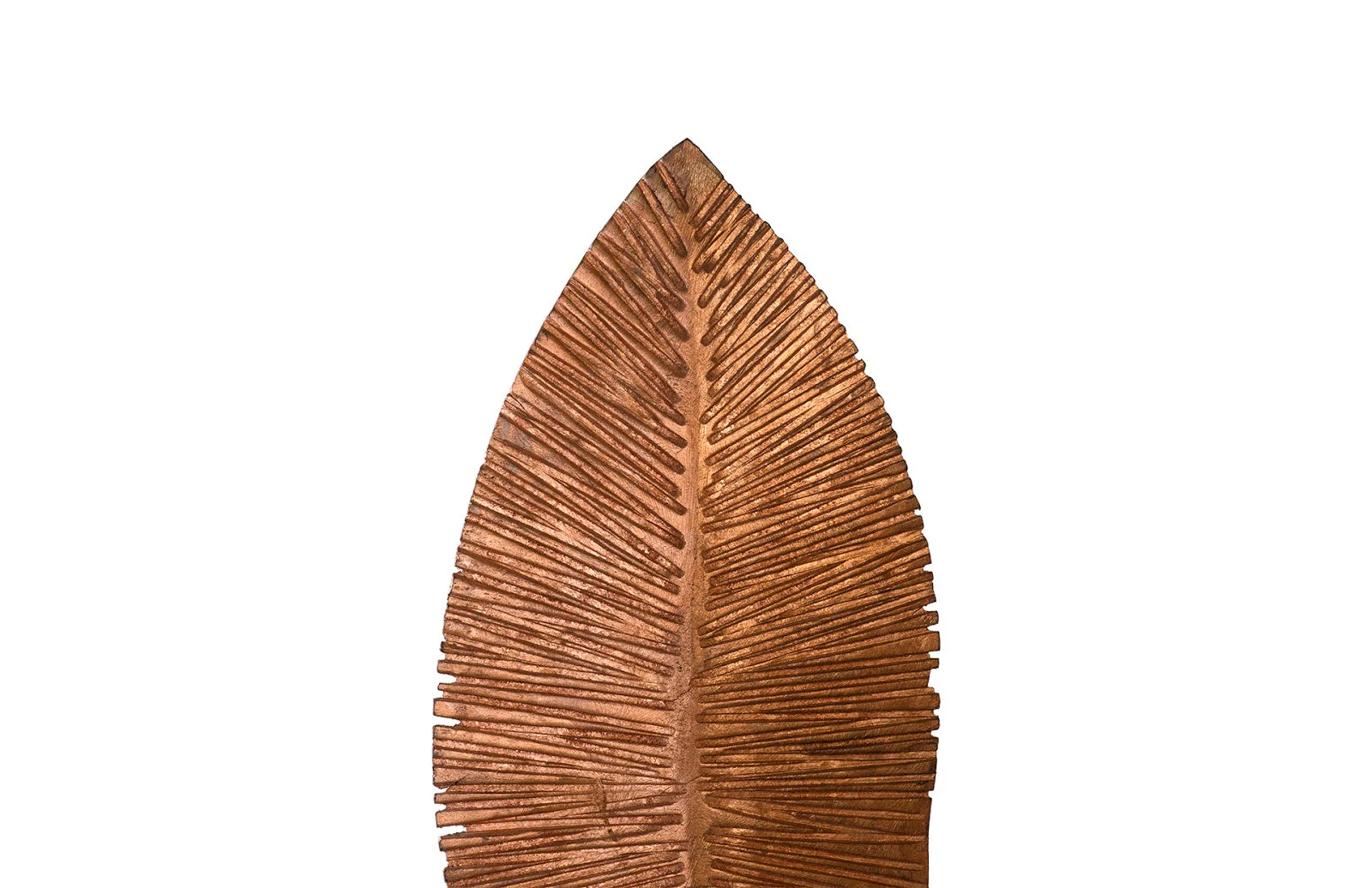 Phillips Collection Carved Leaf on Stand, Copper Leaf, SM - Image 2