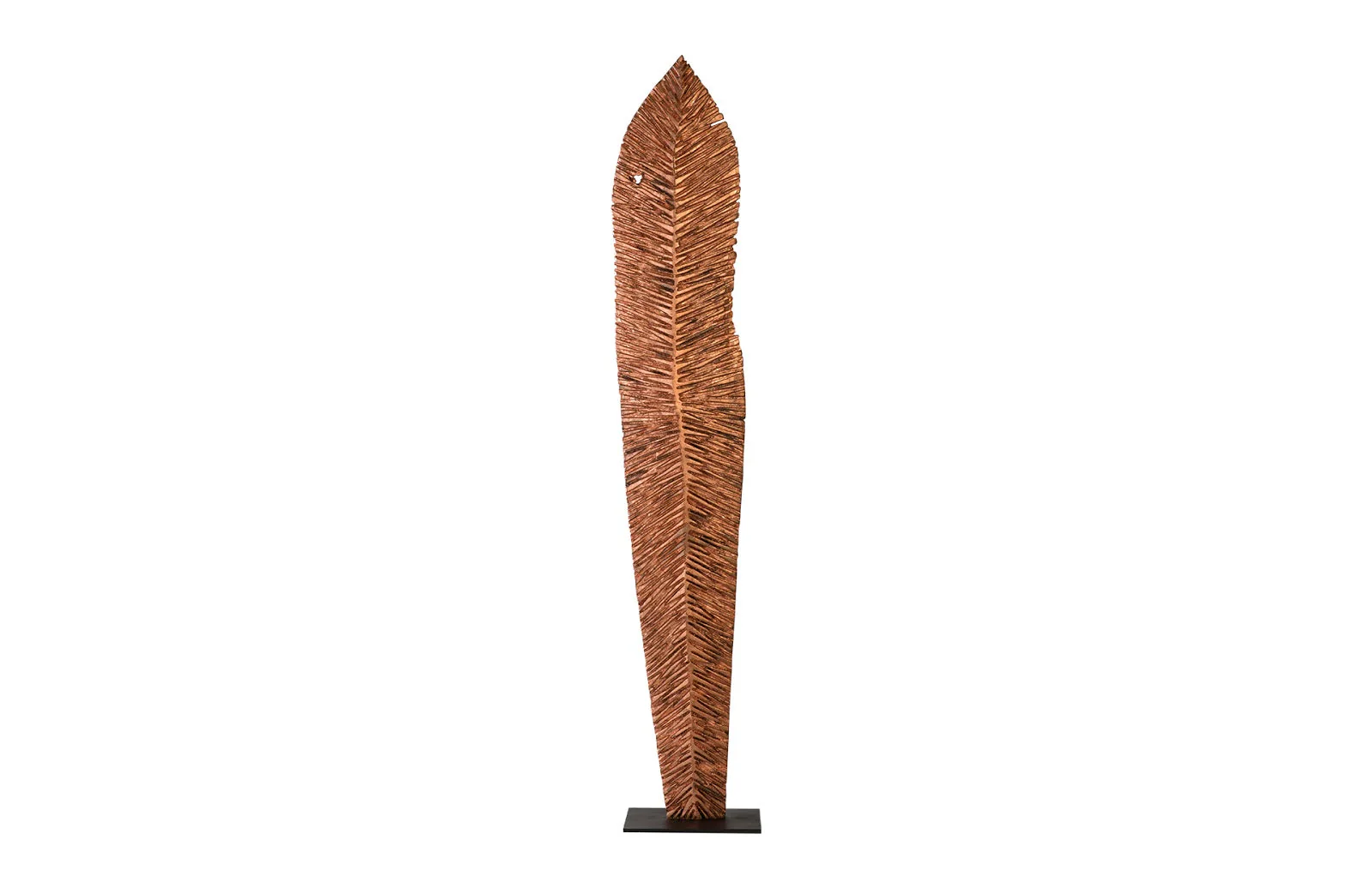 Phillips Collection Carved Leaf on Stand, Copper Leaf, XL