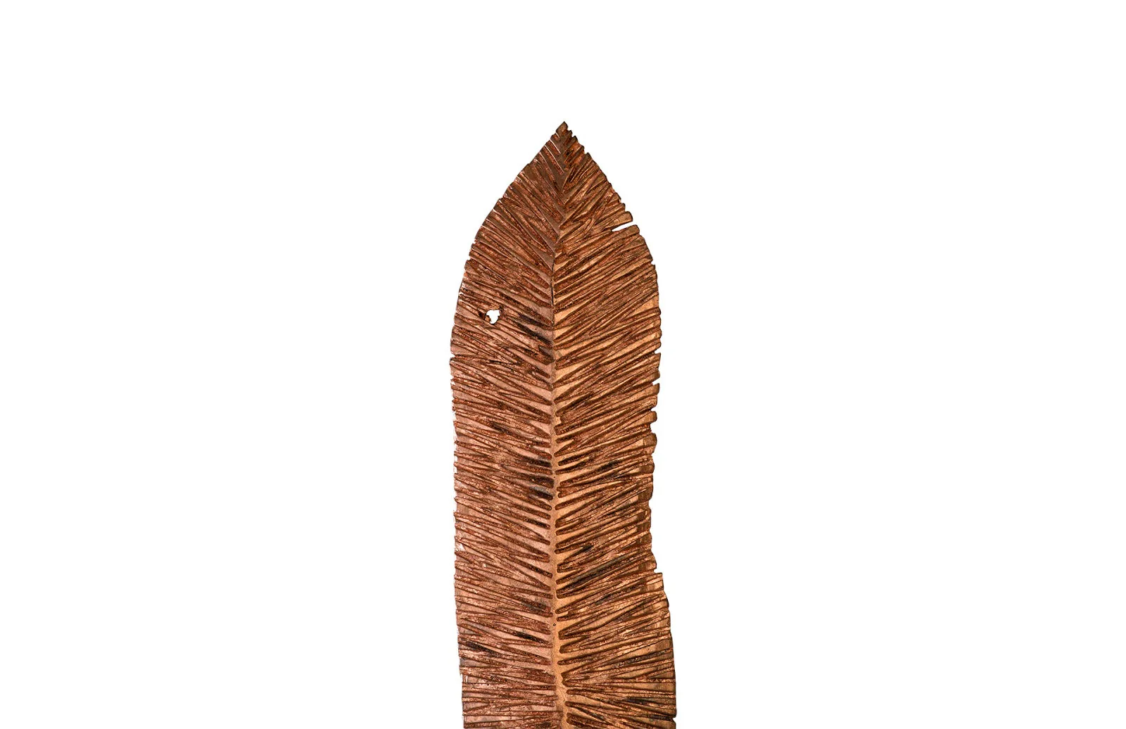 Phillips Collection Carved Leaf on Stand, Copper Leaf, XL - Image 2