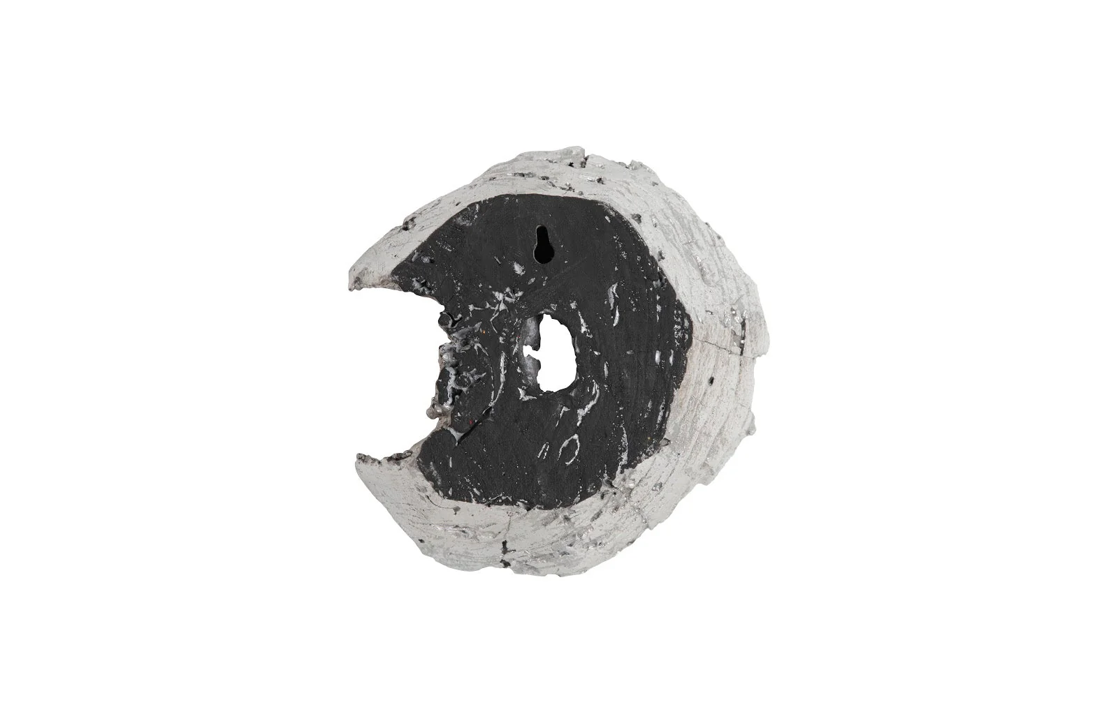Phillips Collection Cast Eroded Wood Circle Wall Tile