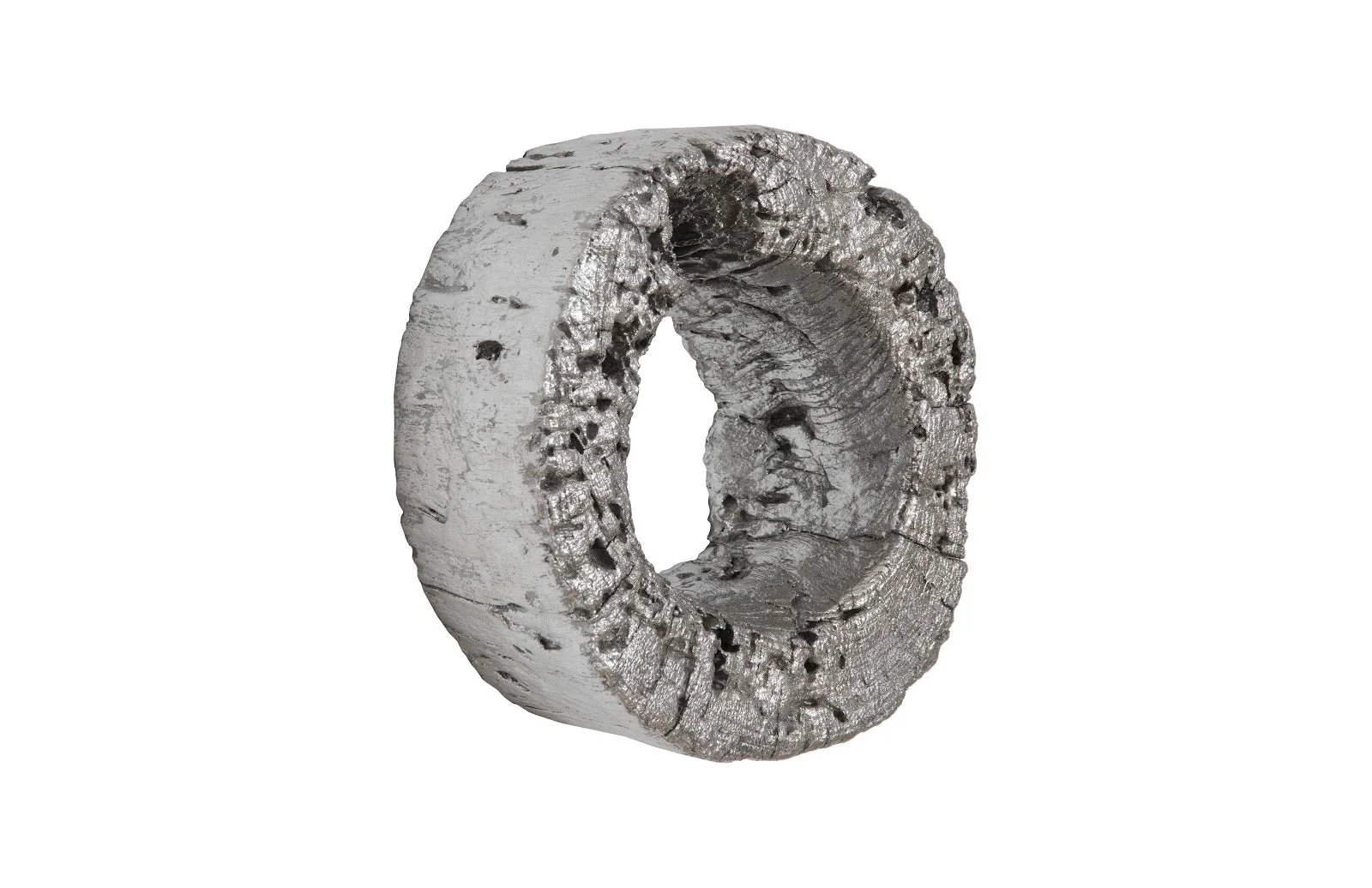 Phillips Collection Cast Eroded Wood Circle Wall Tile - Image 3