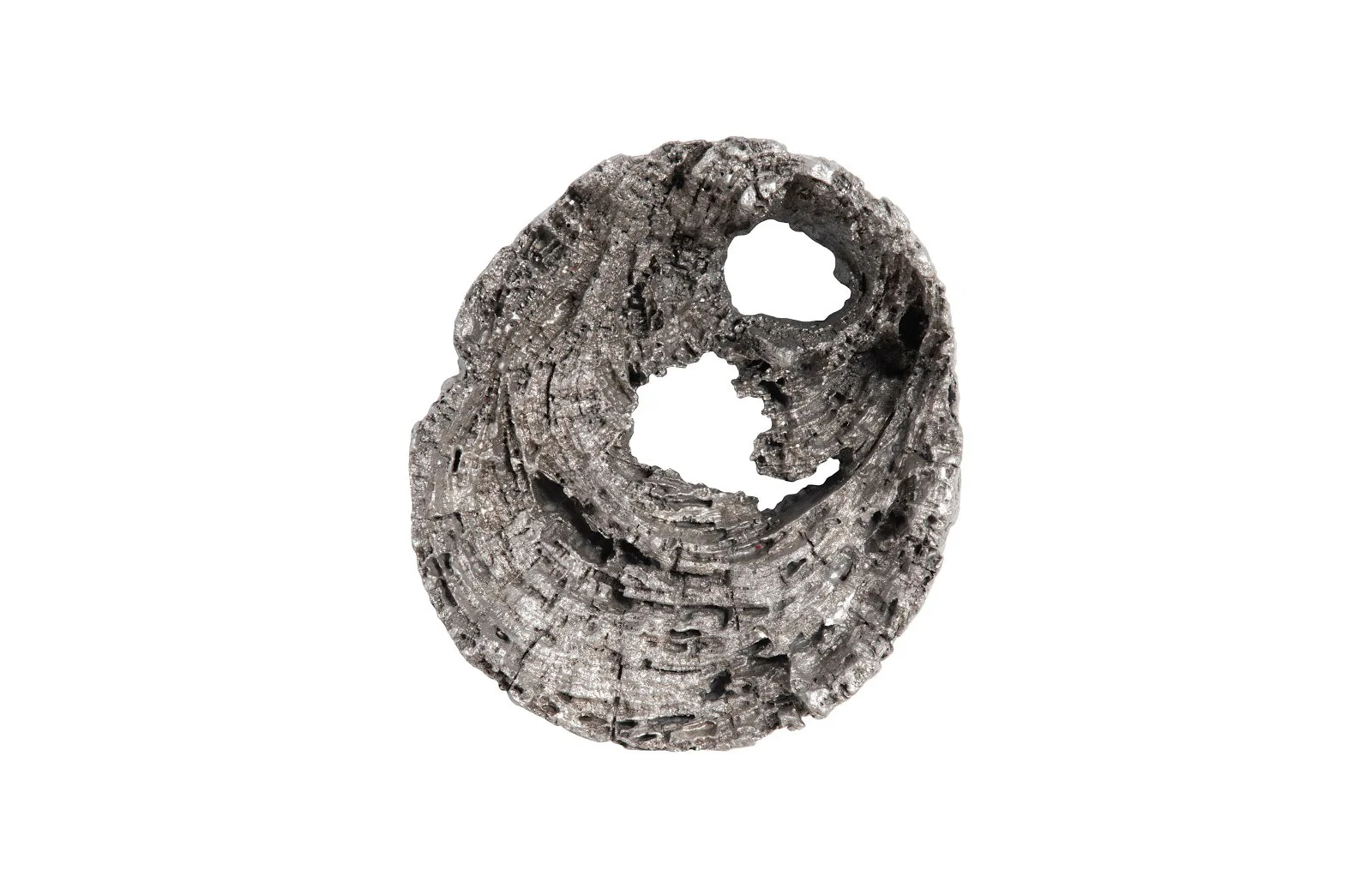 Phillips Collection Cast Eroded Wood Circle Wall Tile