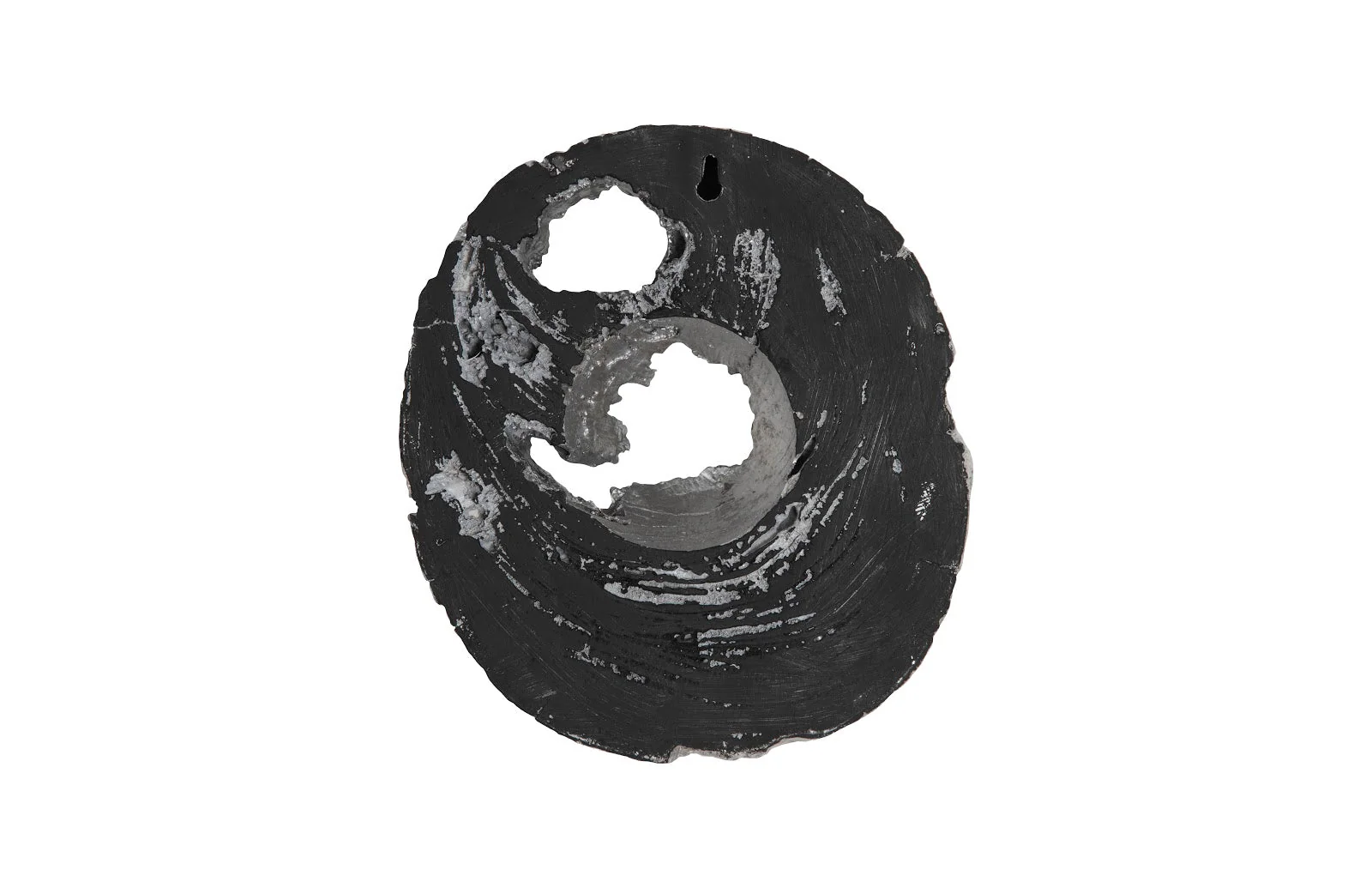 Phillips Collection Cast Eroded Wood Circle Wall Tile - Image 5