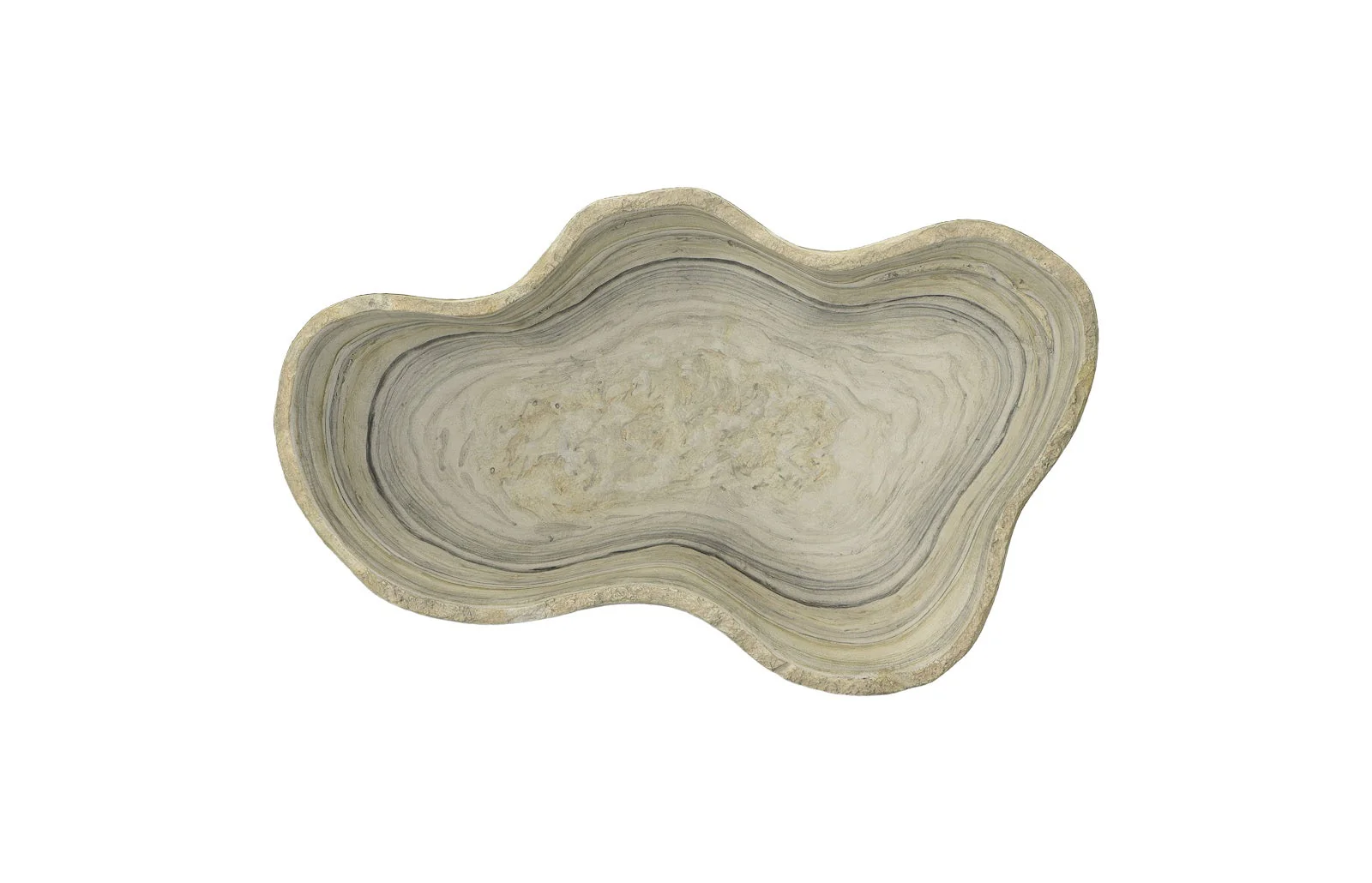 Phillips Collection Cast Gray Onyx Bowl, Faux Finish, Small - Image 2