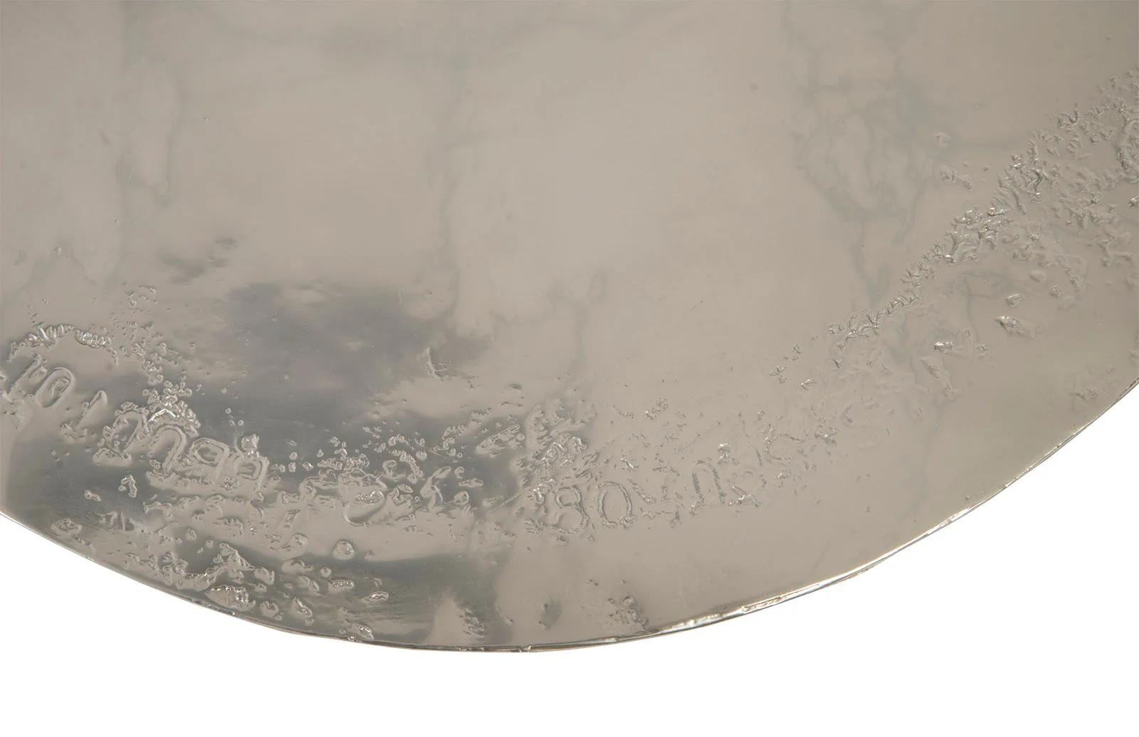 Phillips Collection Cast Oil Drum Wall Discs, Liquid Silver, Set of 4 - Image 3