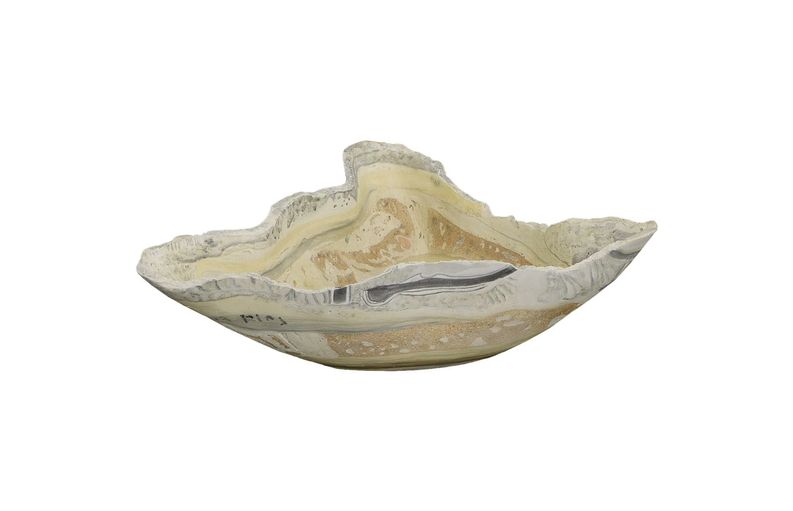 Phillips Collection Cast Onyx Bowl, Faux Finish, Medium