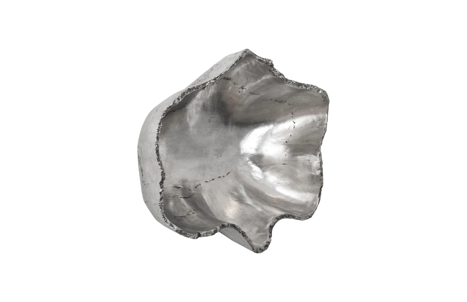 Phillips Collection Cast Onyx Wall Bowl, Silver, SM - Image 2