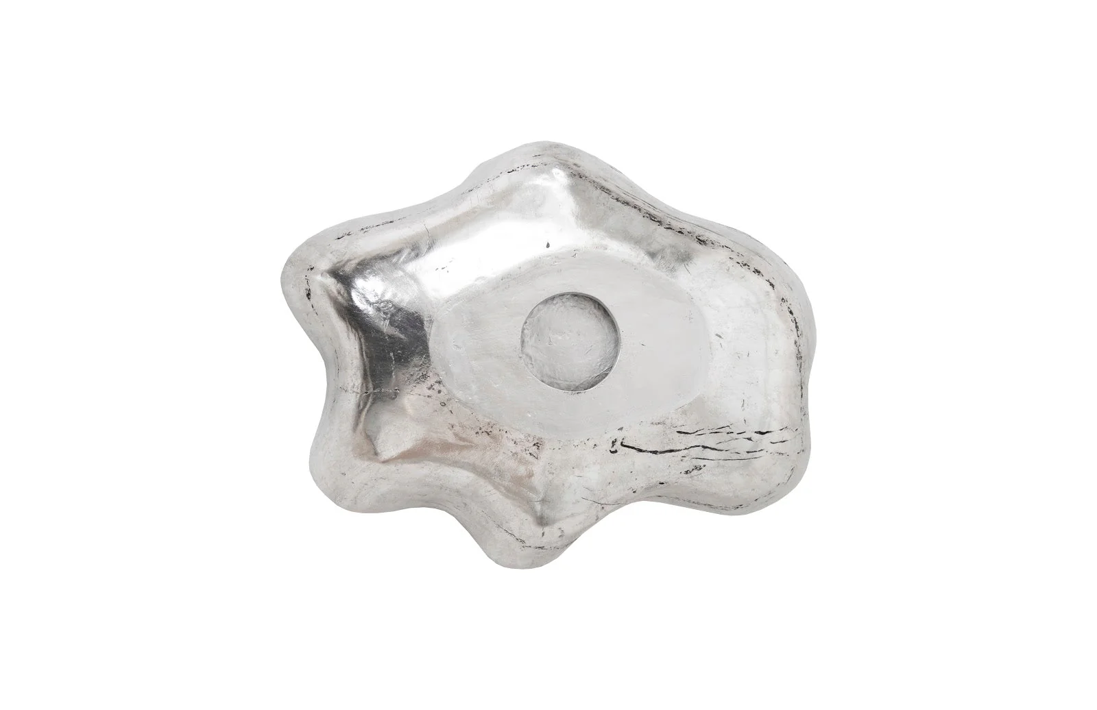 Phillips Collection Cast Onyx Wall Bowl, Silver, SM - Image 5