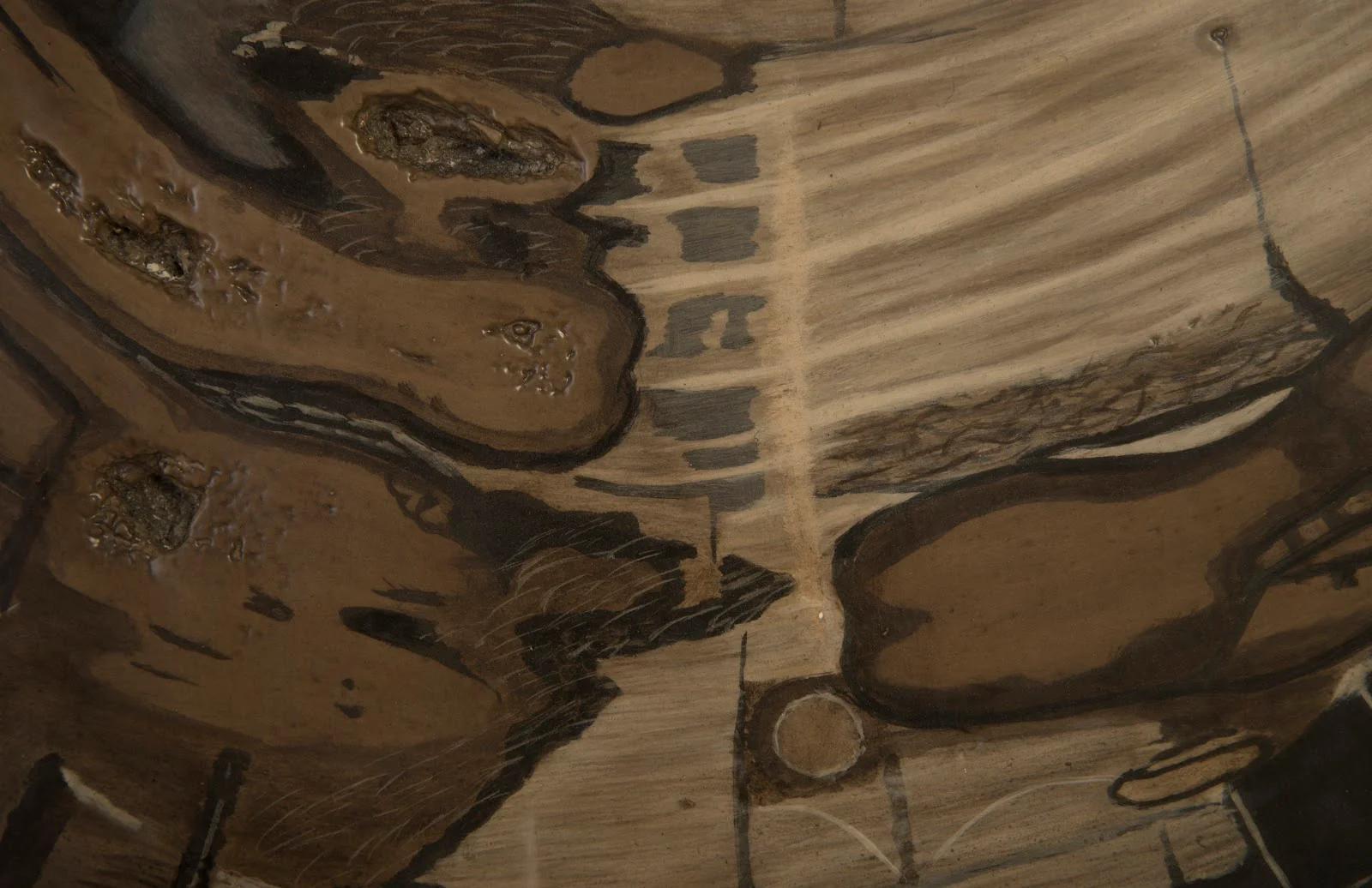 Phillips Collection Cast Petrified Wood Wall Tile, Resin - Image 3