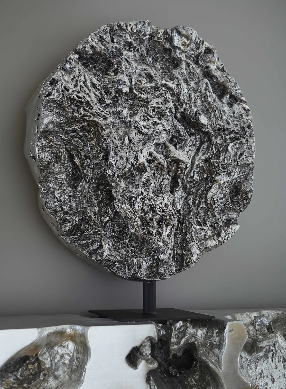 Phillips Collection Cast Root Silver Standing Sculpture - Image 6