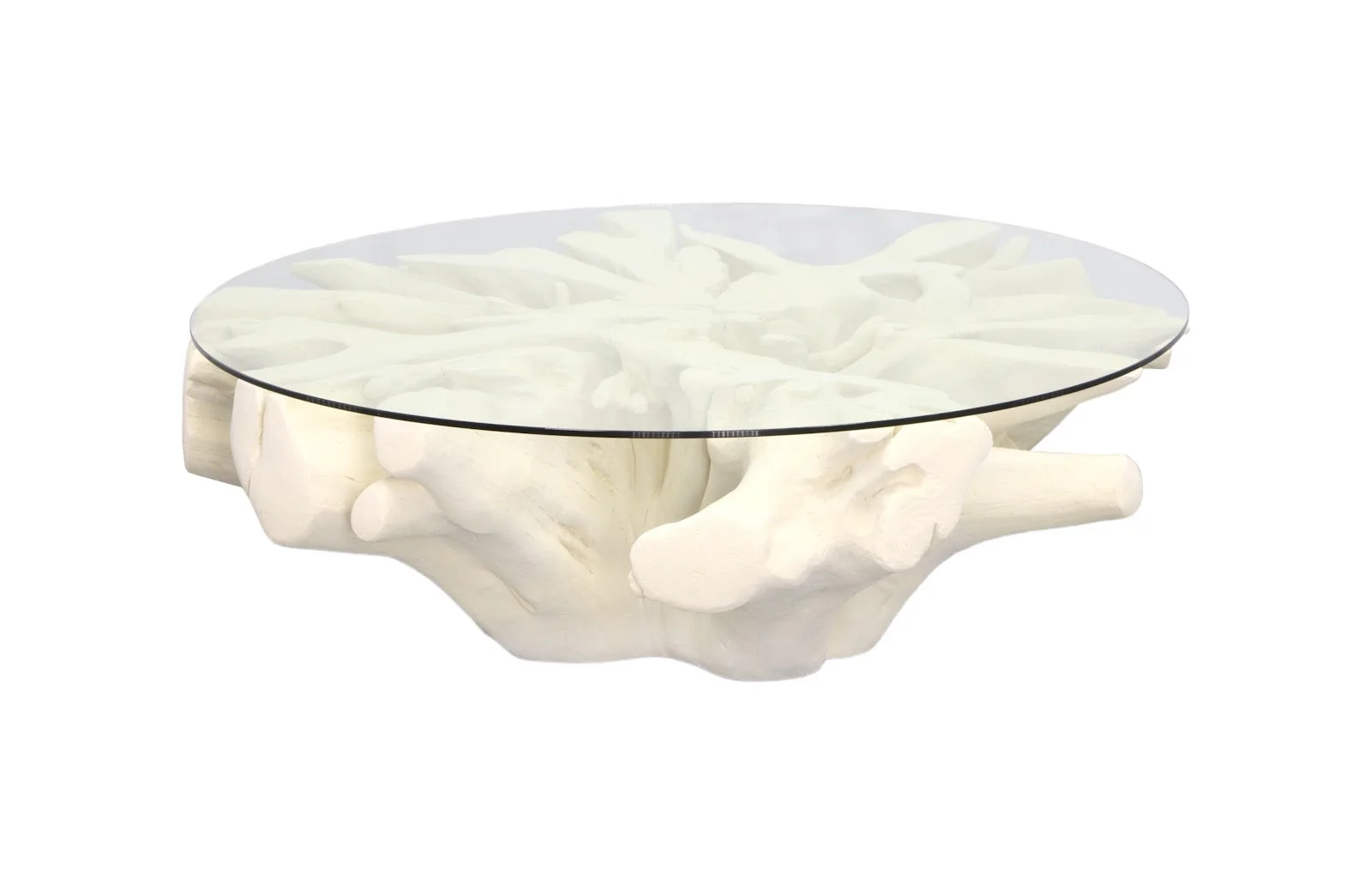 Phillips Collection Sono Cast Root Coffee Table, Round, Roman Stone - Image 2