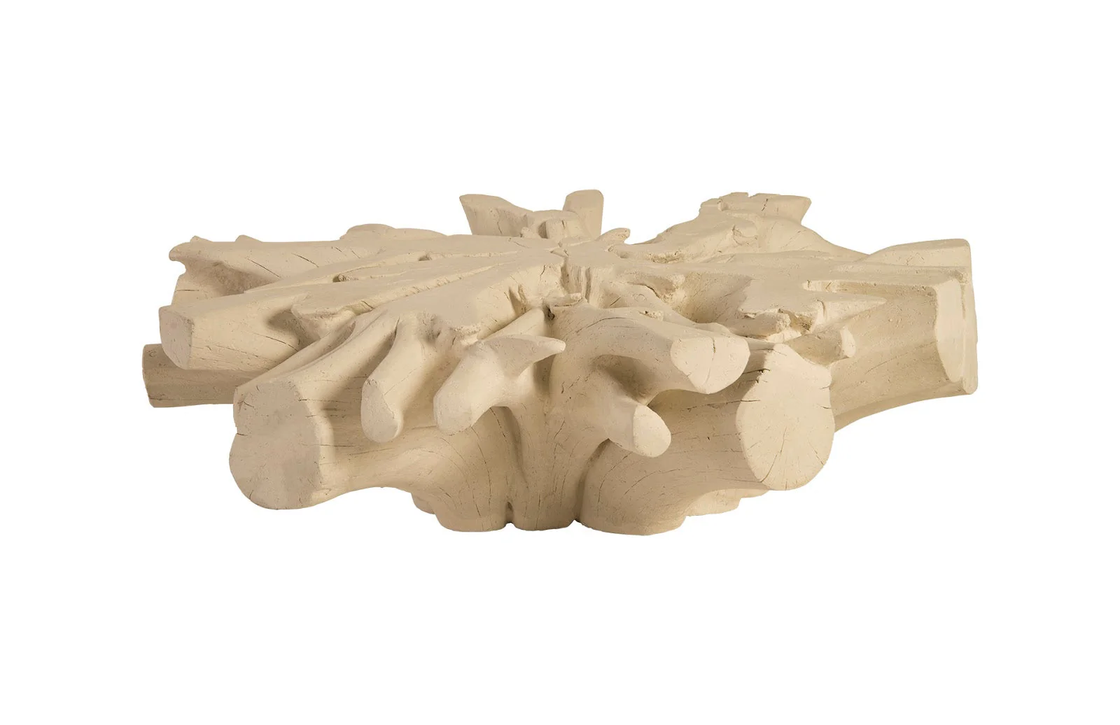 Phillips Collection Sono Cast Root Coffee Table, Round, Roman Stone - Image 3