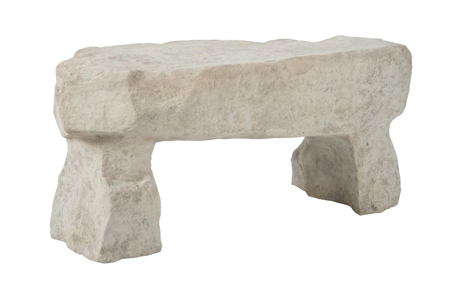 Phillips Collection Cast Stone Bench, Roman Stone - Image 4