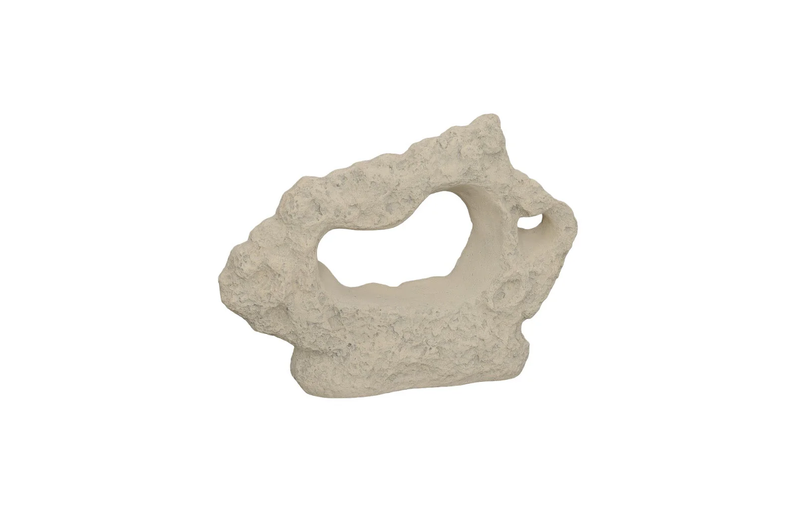 Phillips Collection Cast Stone Table Top Sculpture, Wide, Roman Stone - Image 2