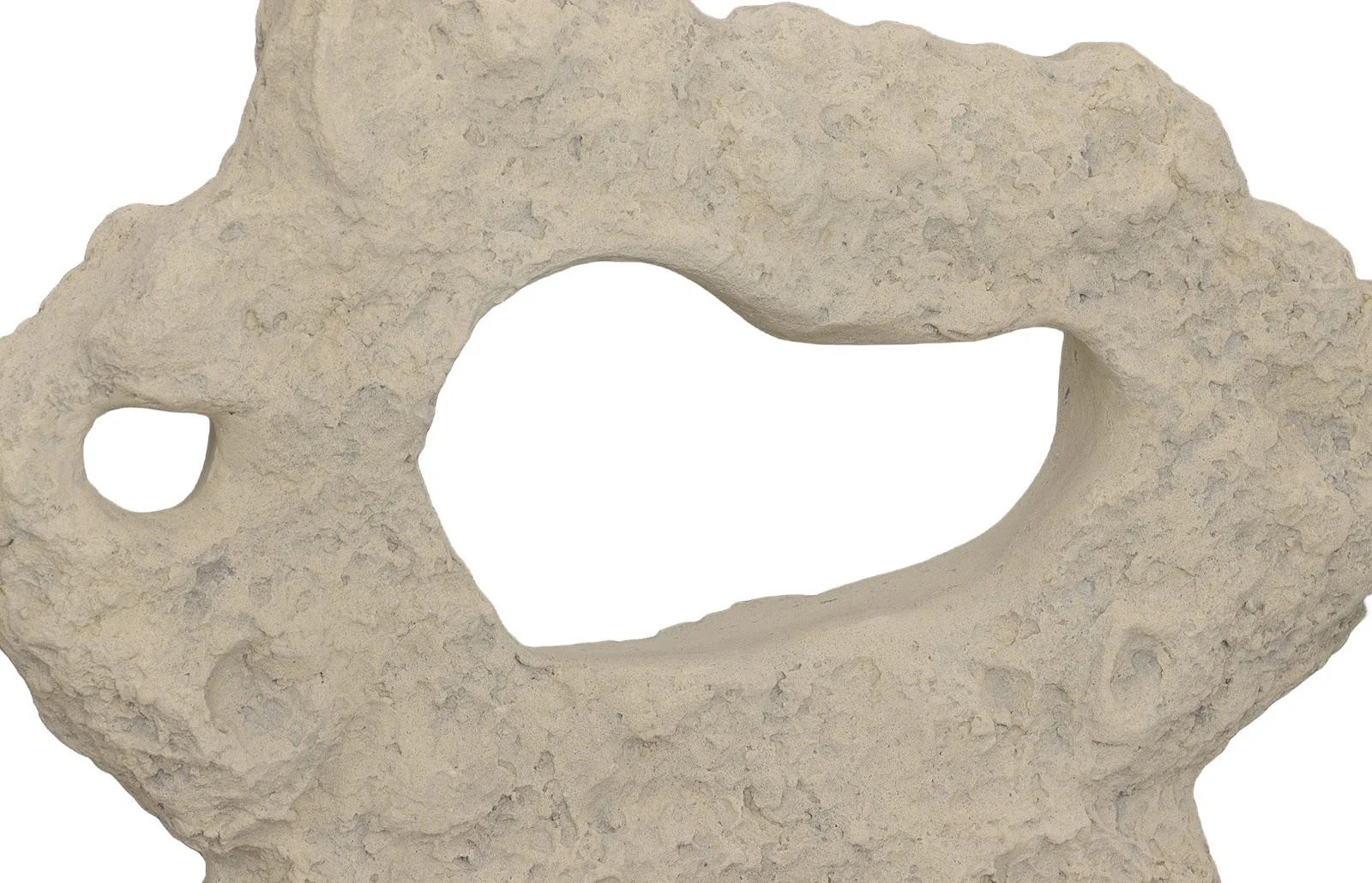 Phillips Collection Cast Stone Table Top Sculpture, Wide, Roman Stone - Image 3