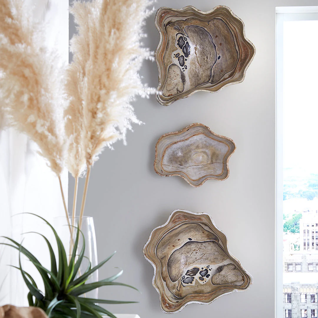 Phillips Collection Cast Wall Onyx Bowl, Faux Finish, LG - Image 2