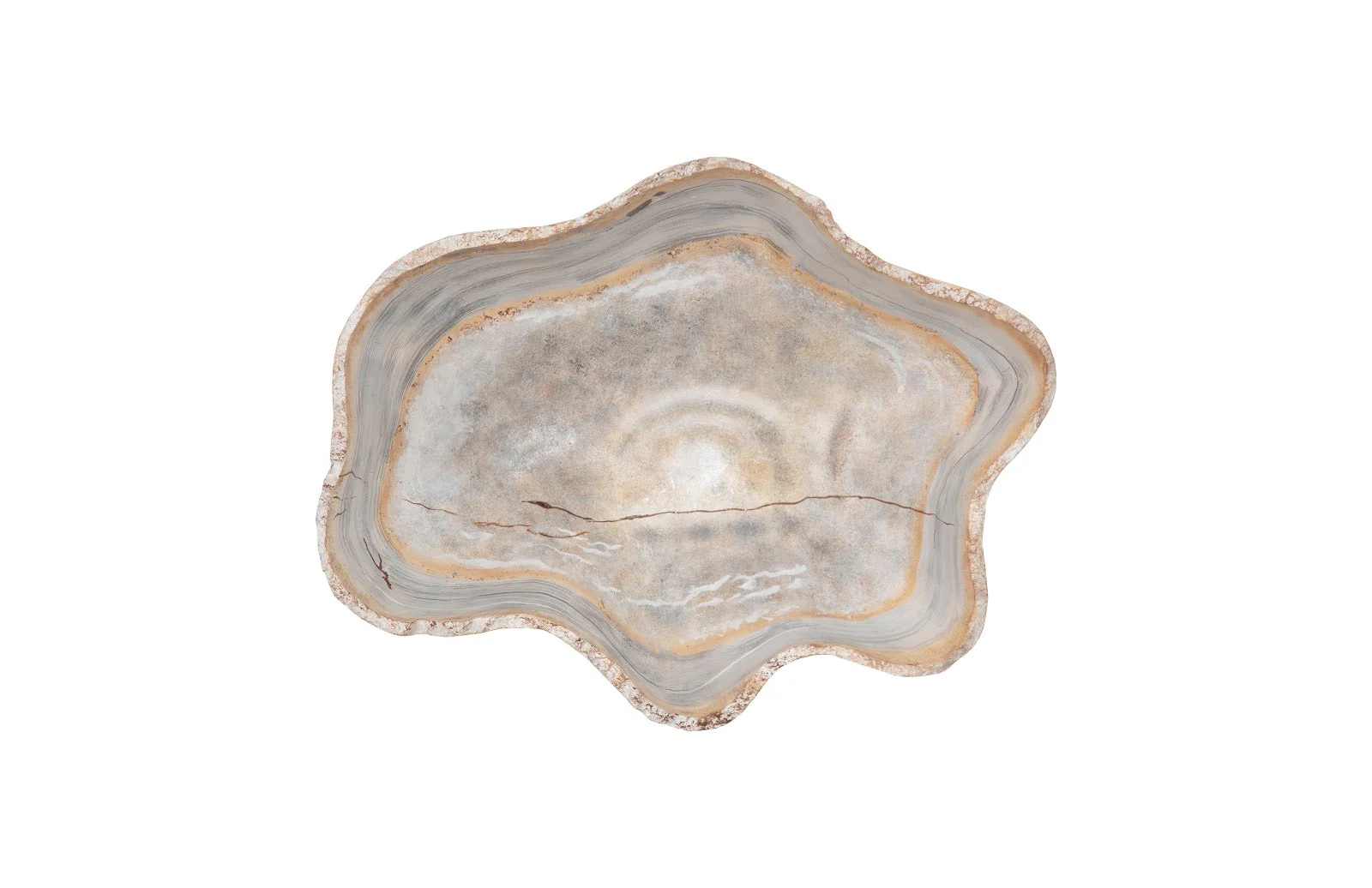 Phillips Collection Cast Wall Onyx Bowl, Faux Finish, SM - Image 6