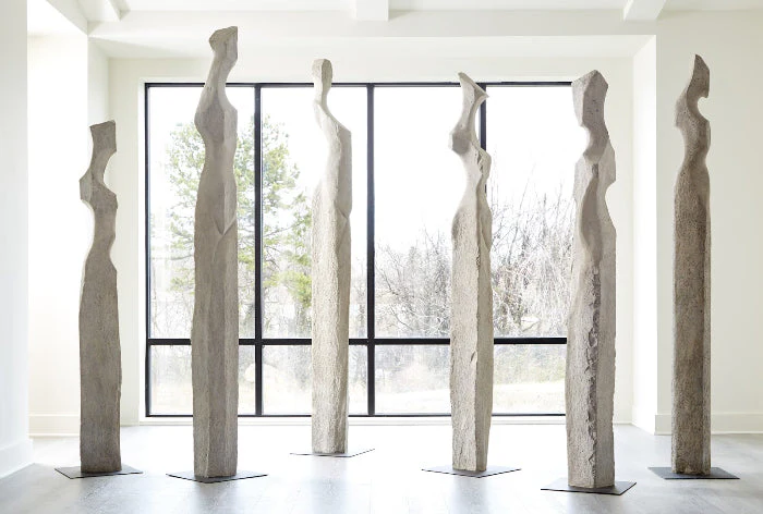 Phillips Collection Cast Women Sculptures, B , Colossal, Roman Stone - Image 2