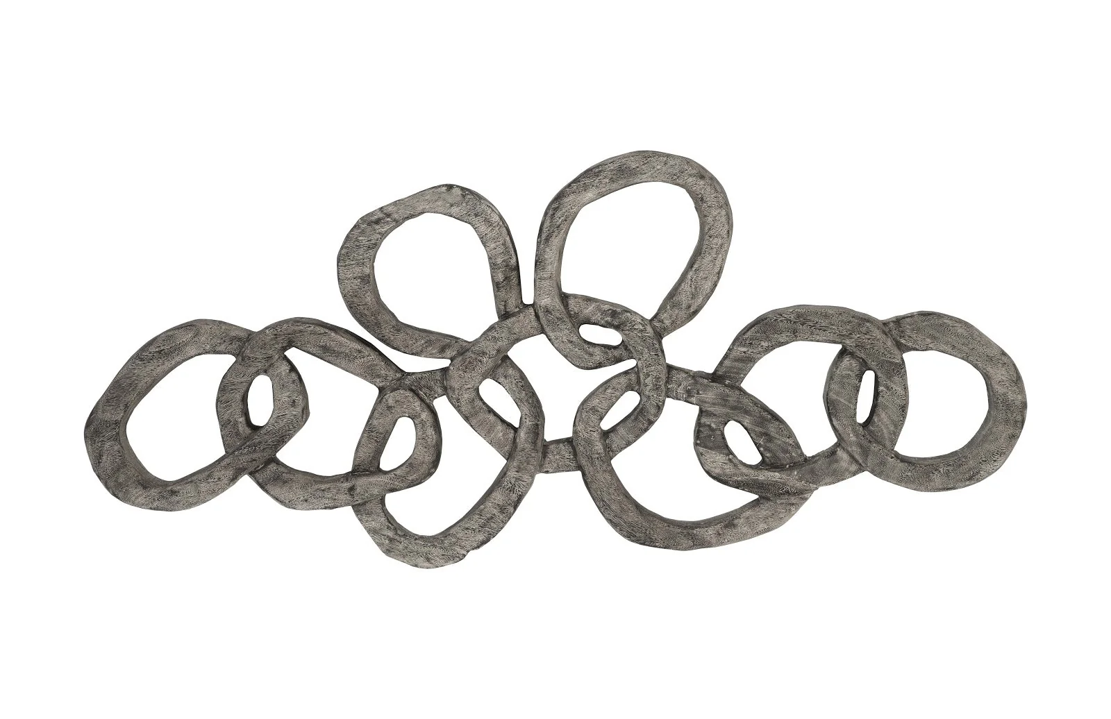 Phillips Collection Chain Wall art, Chamcha Wood, Gray Stone Finish