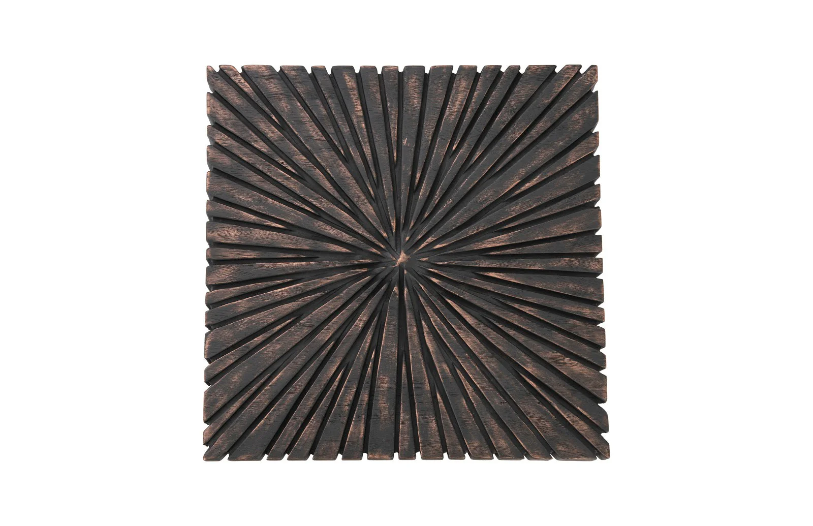 Phillips Collection Chainsaw Side Table, Burnt Black, Black Iron Cross Base - Image 2